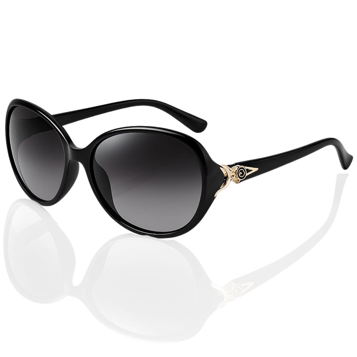 [グロフィン] GLOFIN サングラス レディース 偏光サングラス UVカット グラデーション レンズ 偏光 大きめ 紫外線カット 旅行 屋外 運転用 ビッグフレーム 軽量 おしゃれ