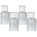 Crystal craft 香水 アトマイザー 持ち運び スプレー容器 アルコール 詰め替え 30ml 4個セット