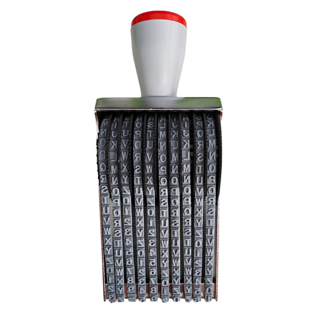 ideastore 数字スタンプ 回転印 10連 アルファベットスタンプ 10桁 数字 記号 回転ゴム印 英語26文字 ..