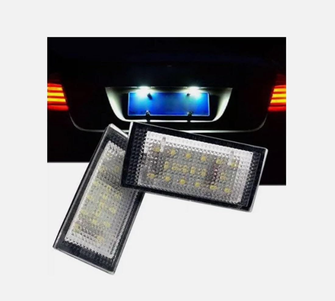 hotimp 互換品 3シリーズ E46 2ドア（2D） クーペ （98-03） 前期 LED ナンバー灯 キャンセラー付 BMW 2個1組