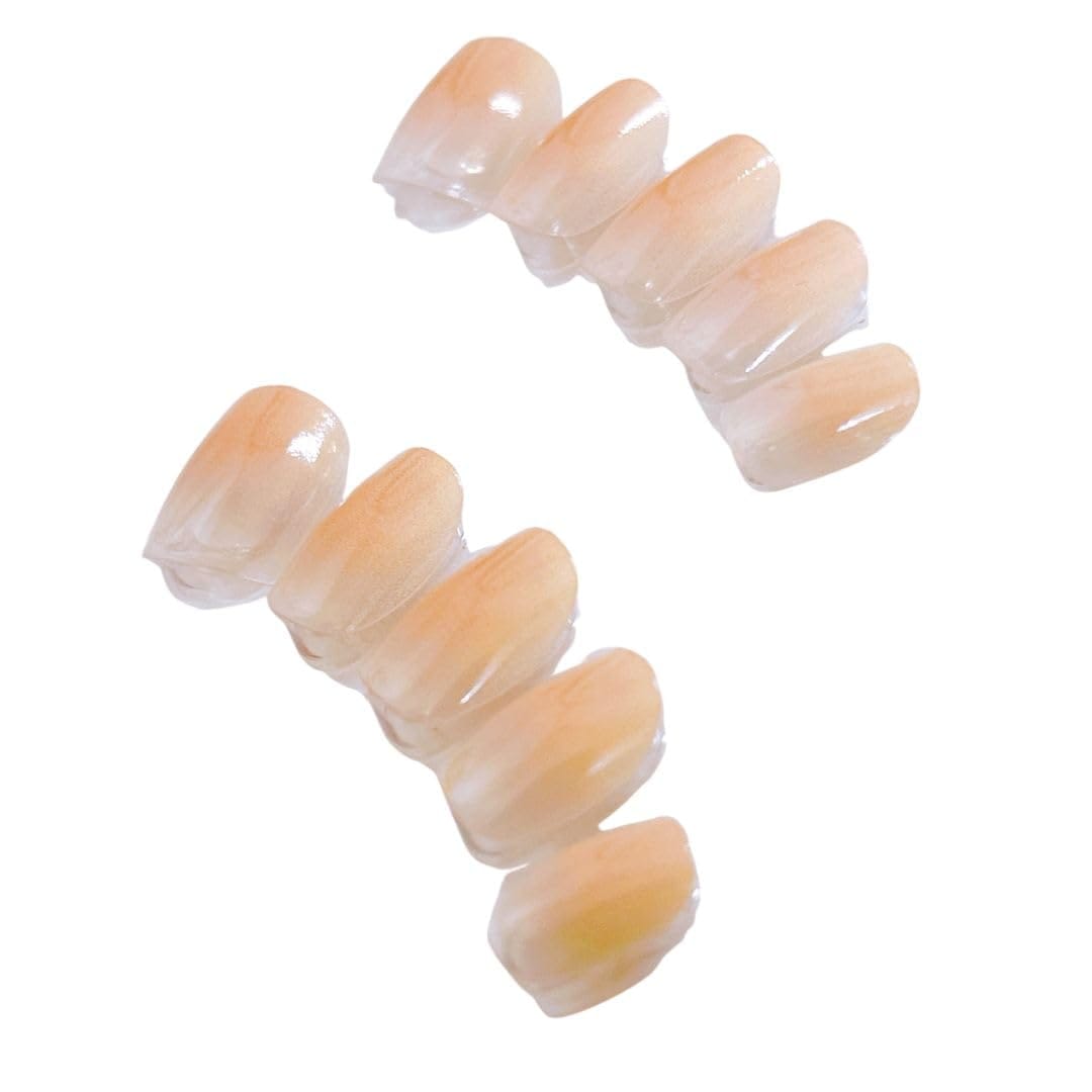 【日本製】ゆずネイル ネイルチップ つけ爪 ショート シンプル 可愛い