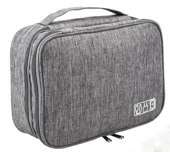 SAREDO ガジェットポーチ トラベルケース, 大容量 撥水, モバイルアクセサリー収納, PC周辺機器 充電器..