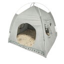CAWKAY ペットベッド ペットテント 猫 犬 ペットハウス 寝具 寝床 クッション ソファ 耐久性 通気性 休憩所 折りたたみ 洗濯可能