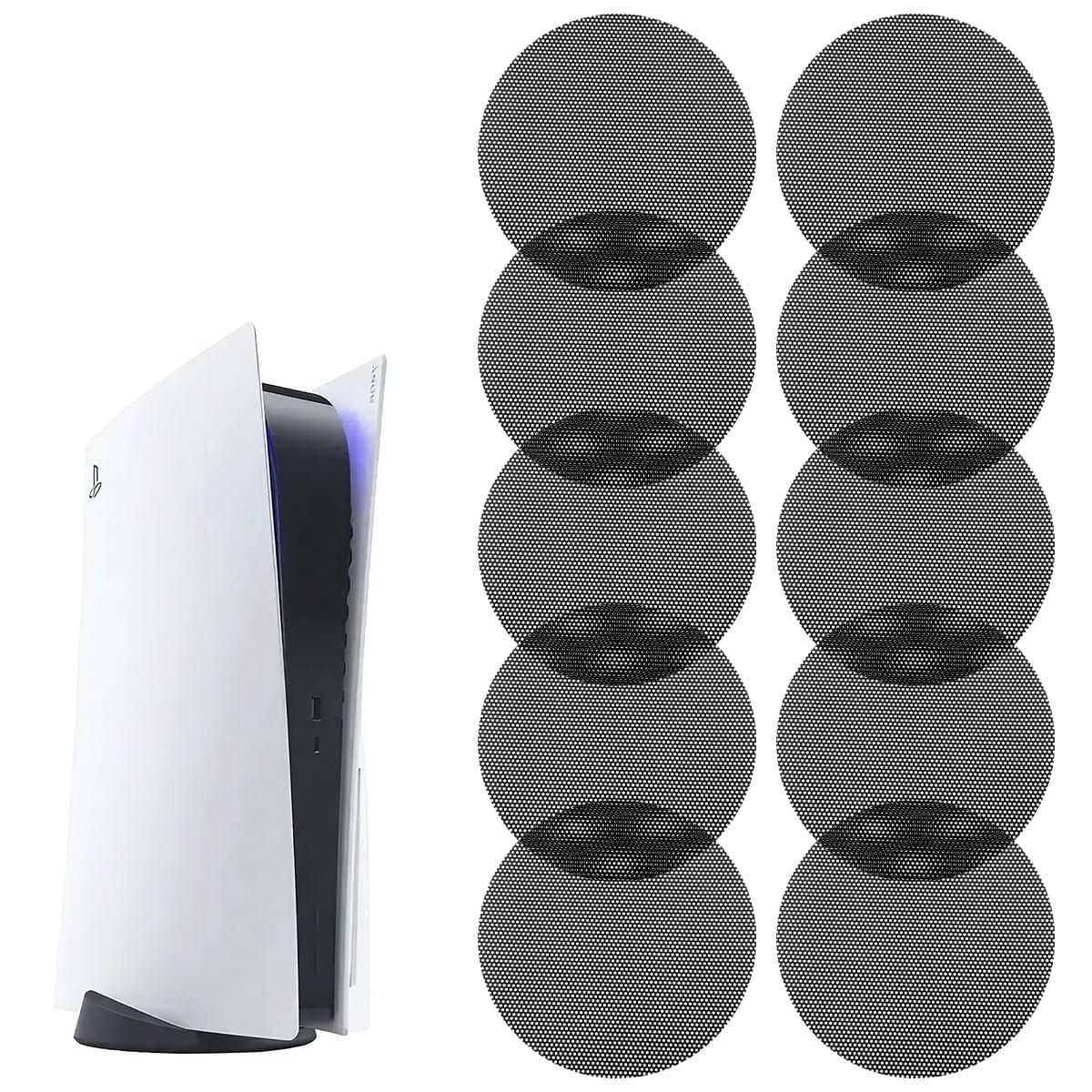 PS5 冷却ファン ダストフィルター ほこり 防止 防塵 ホコリカバー ファン カバー PS5Slim スリム対応