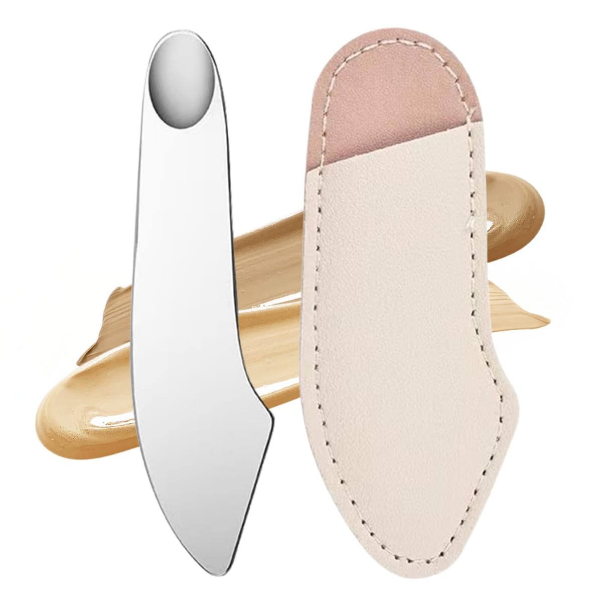 Neutral Zenith スパチュラ メイク ファンデーション ヘラ 毛穴 ステンレス製 美容メイクアップツール ..