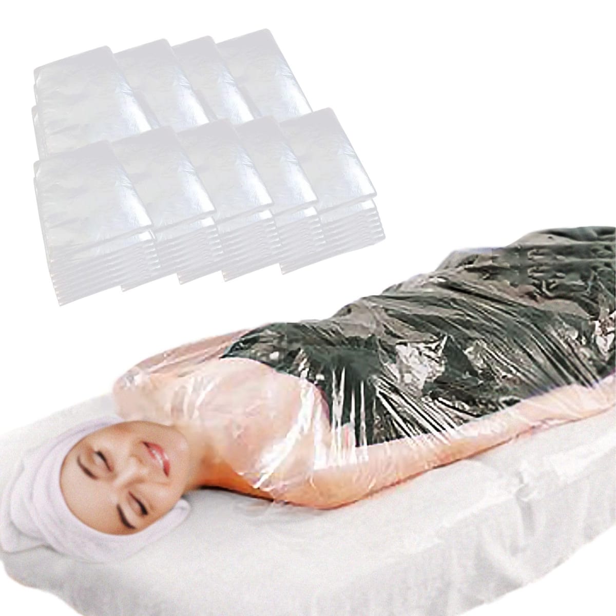 Archnote 防水シーツ 使い捨て ビニール マッサージシート 使い捨てシーツ マッサージベッドカバー エステ サロン 90枚入り