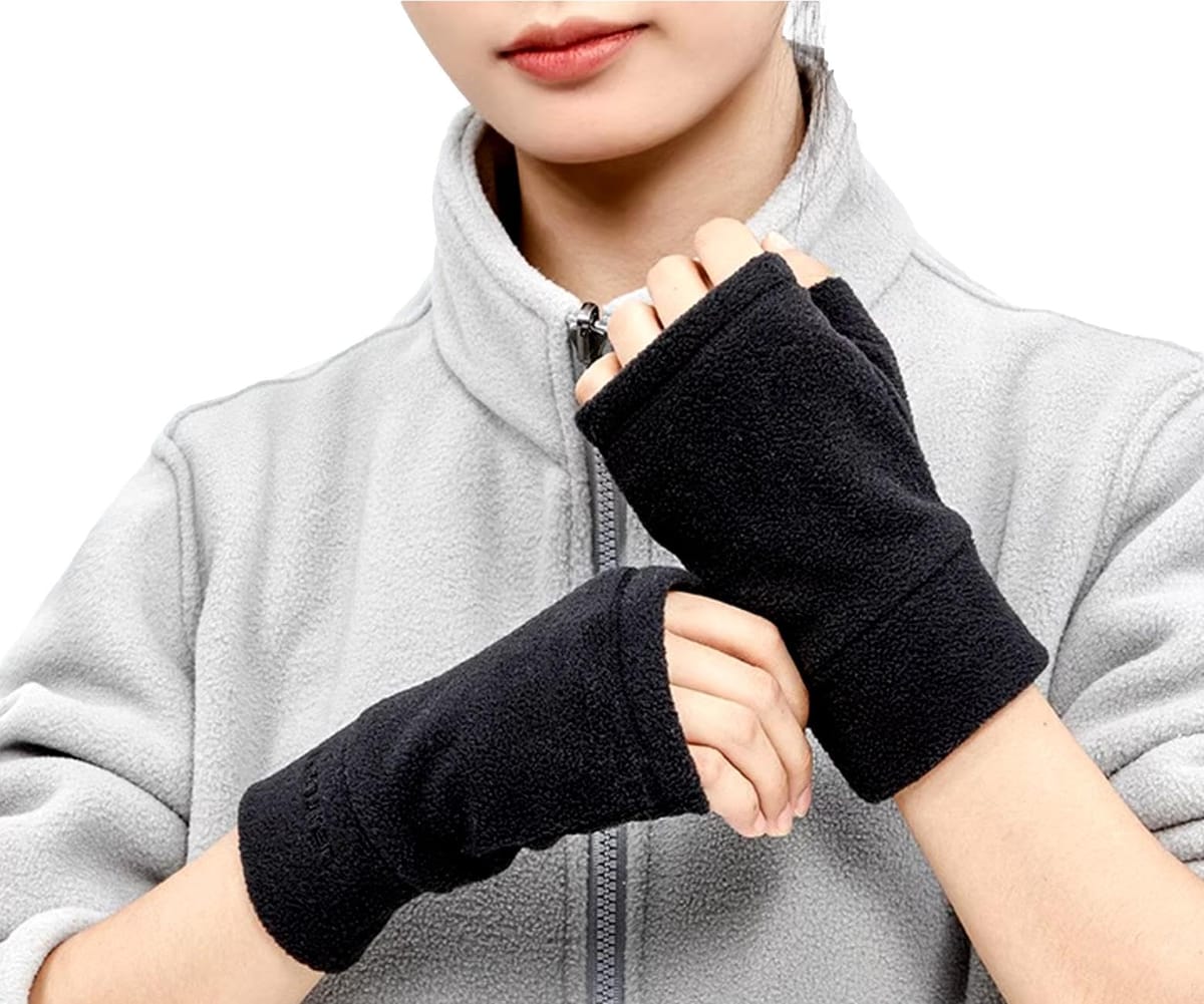 [Electric Circus] 指なし 手袋 防寒 スマホ 指だし ハンドウォーマー パソコン 作業 ハンドケア グロ..