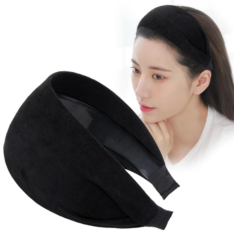 カチューシャ 痛くない 幅広 スエード調 ヘアバンド 太め 無地 ヘアアクセサリー 髪留め おしゃれ 可愛..