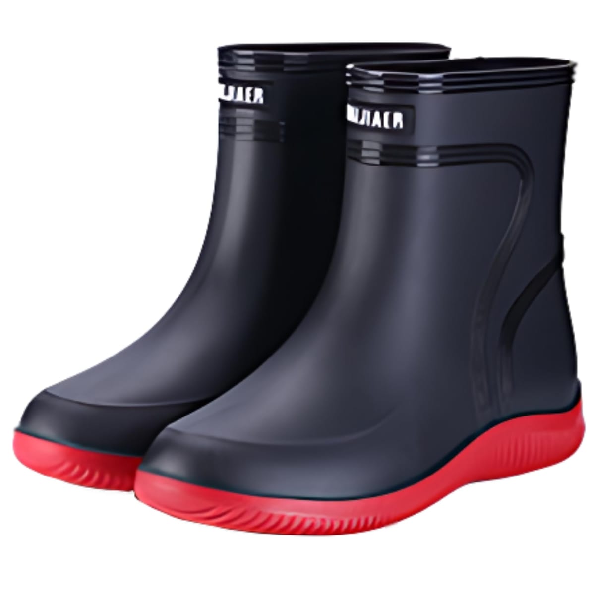 Rakuten - [CALM.st] メンズ レイン シューズ 防水 雨 園芸 農業 通勤 ショート丈 長靴 釣り 通学 梅雨 学校 無地