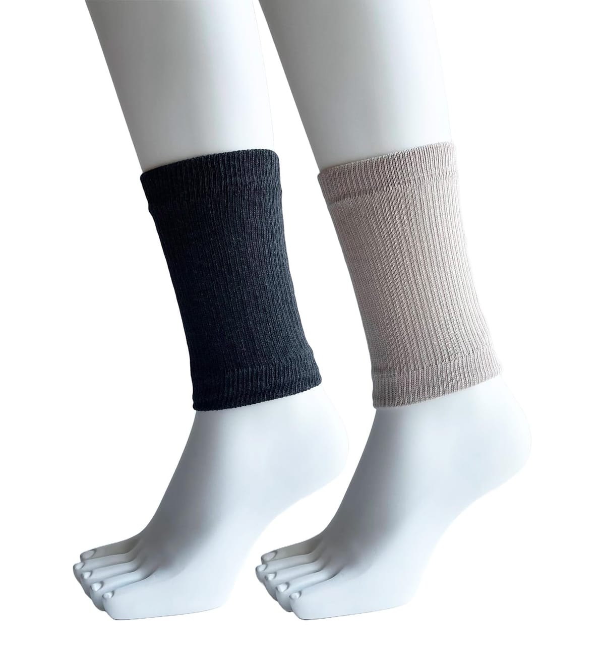 足首ウォーマー レディース 2足組 裏 シルク あったか 二重編 レッグウォーマー ショート 冷え取り 2足セット（色お任せ）