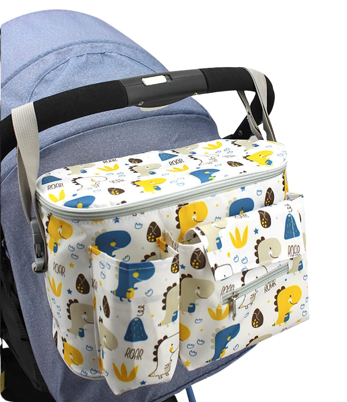 ベビーカー バッグ 可愛い 便利 多機能 ドリンクホルダー付き ショルダー 2WAY 大容量 ポケット収納 スマホ カートバッグ