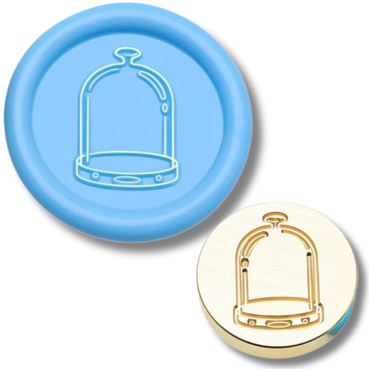 【フレーム 円形】シーリングスタンプ ヘッド シーリングワックス 封蝋