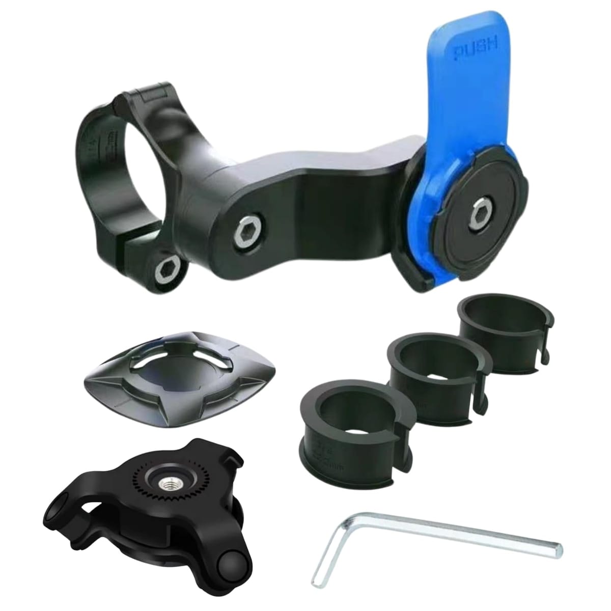 [WaYori] クアッドロック互換品 バイク スマホホルダー ハンドルバーマウント フルセット 3サイズ 汎用..