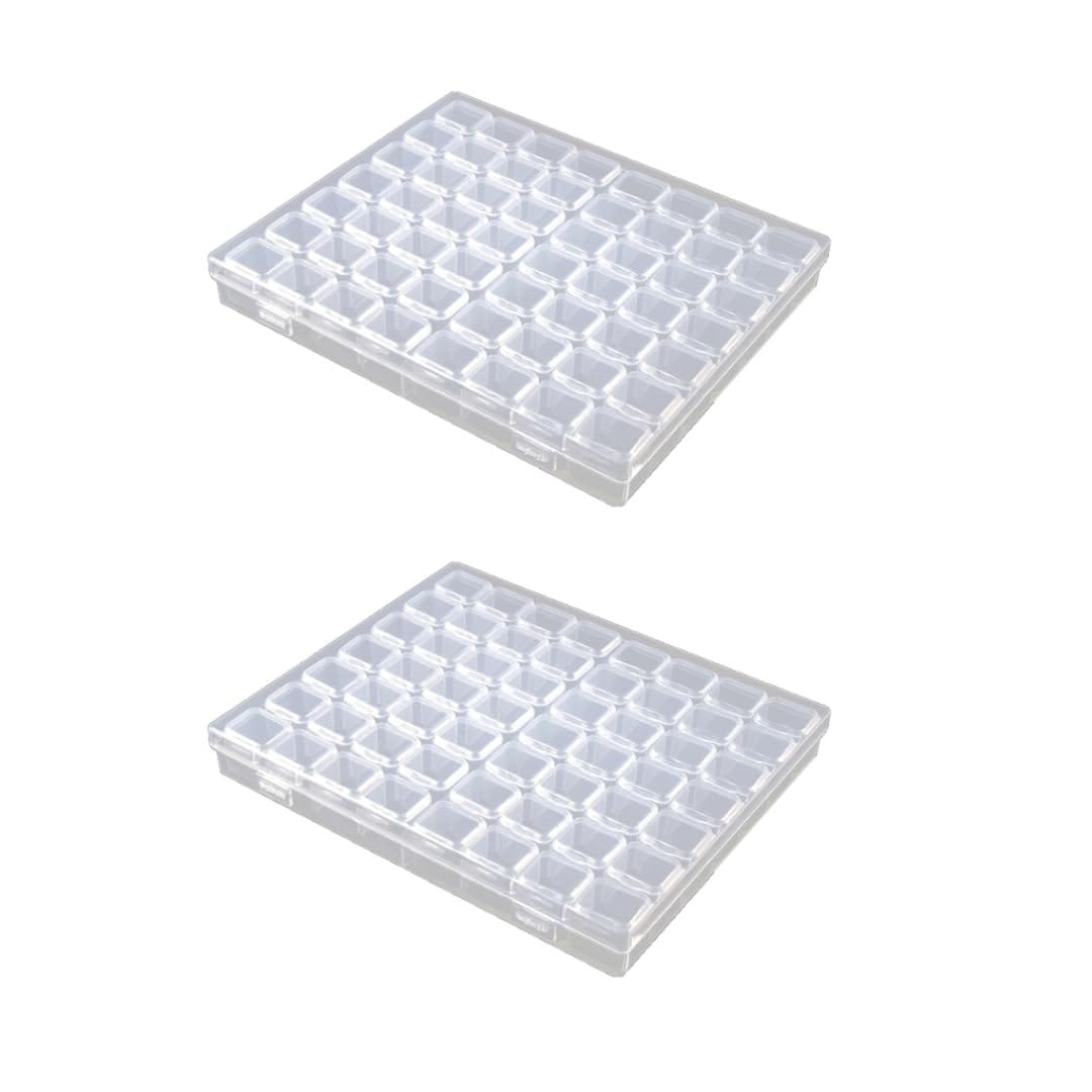 e-na.e-na ビーズケース ダイヤモンドアート アクリルスタンド アクセサリー 小物ケース 56個×2セット