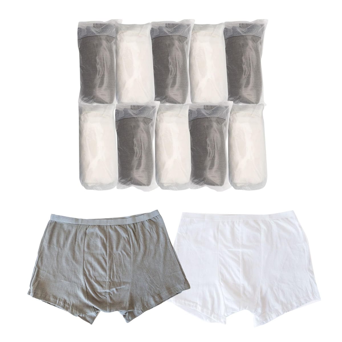 [masamilk] メンズ ボクサーパンツ 使い捨て 10枚セット 大きいサイズ 綿100% 男性用 旅行 出張 入院用
