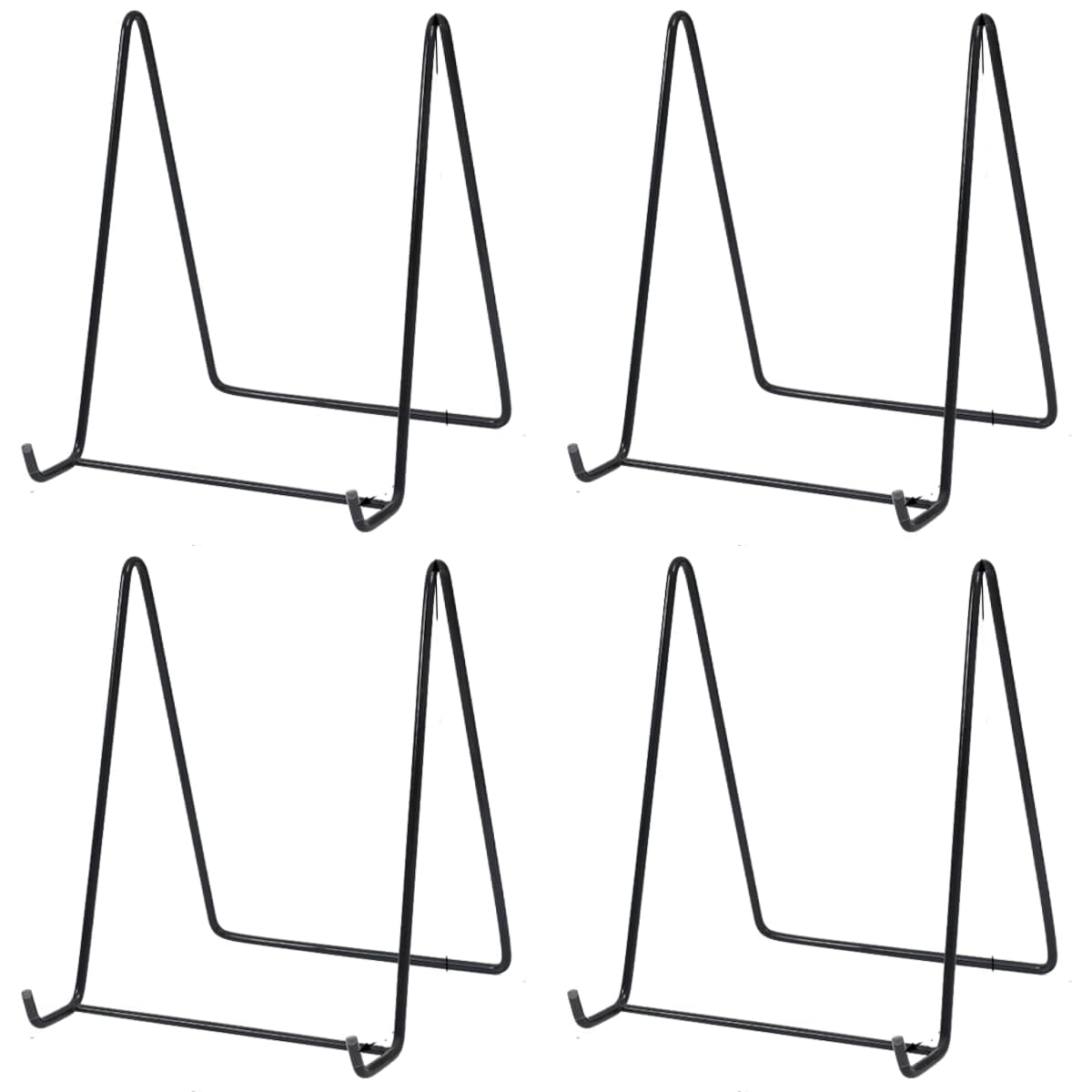 ワイヤー スタンド 4個セット 皿立て 写真立て 本立て 卓上 ディスプレイ アイアン インテリア 収納