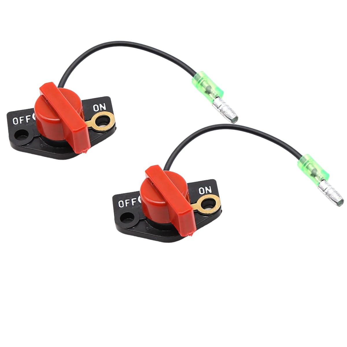 Quikaboo フレームアウトスイッチ EY15 EY20 EY28 RGX2400 ストップスイッチ エンジンストップスイッチ キルストップスイッチ 2個セット