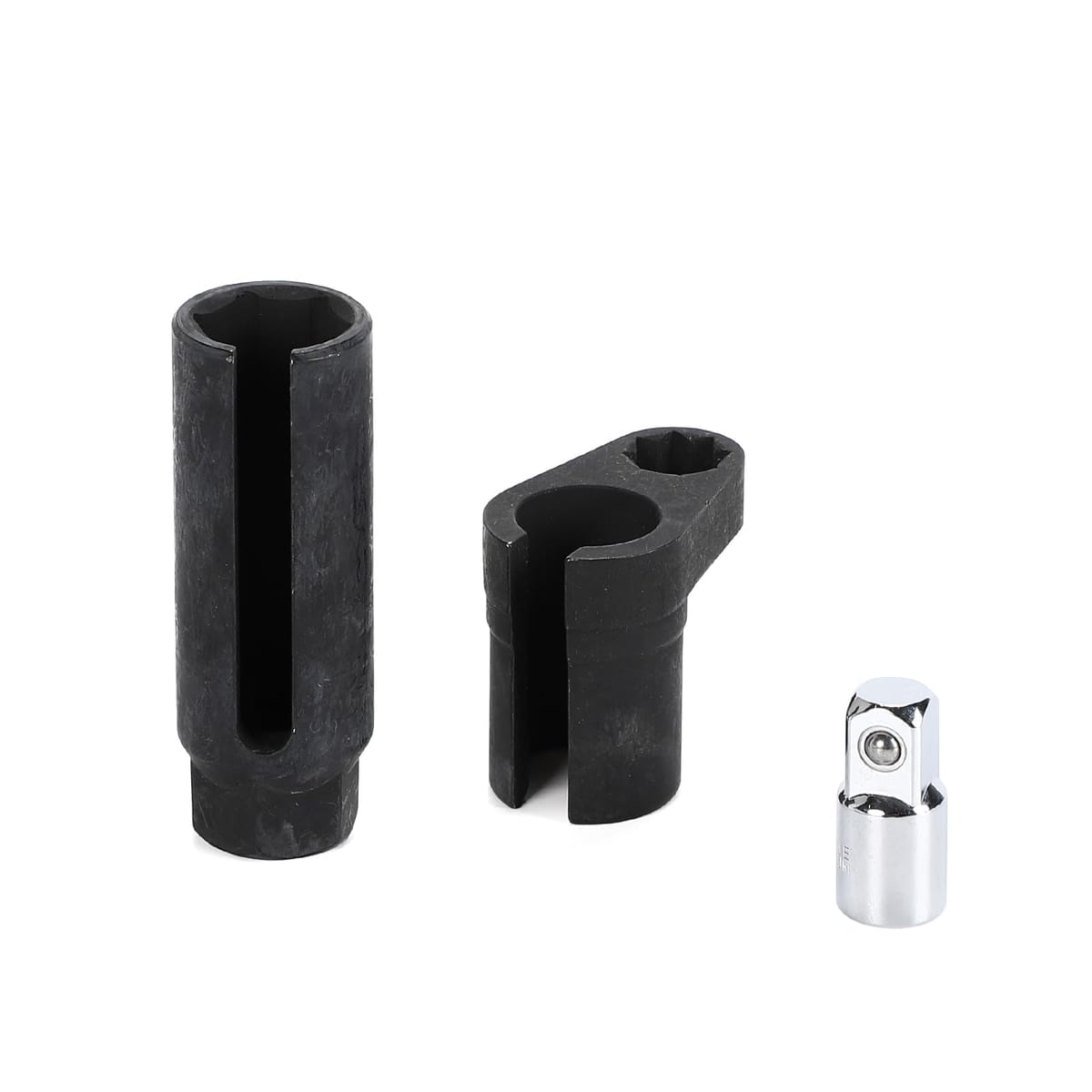 LUCKLINK o2センサー ソケット レンチ 22mm 2個 セット 変換アダプター付 ストレート キャンセラー 酸素 ツール 3/8から1/2へ変換