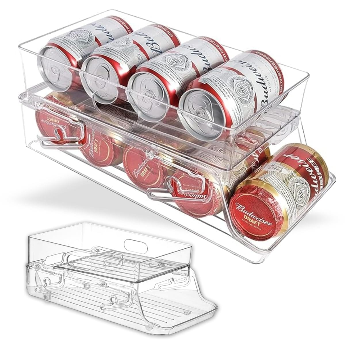 アクリル本舗 缶ストッカー 缶収納ラック 缶ビールホルダー ジュース収納ラック 二重仕上げ 缶ホルダー..