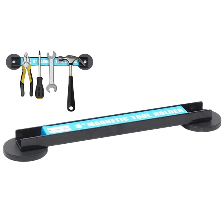 Milibess マグネット固定式 ツールバー 35cm 2本セット 穴あけ不要 強力磁石 工具ホルダー 工具収納ラック ガレージ壁掛け DIY向け 整理整頓 キャビネット設置可