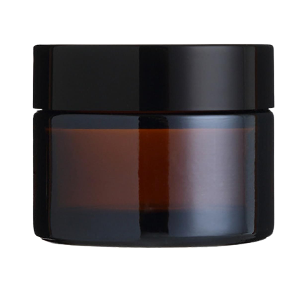 楽天Web shop 8tailRYUBOF クリーム容器 ガラス製 遮光瓶 中蓋付き 20個セット ブラウン アンバー 詰め替え用 コスメ スキンケア保存 アロマバーム ジャー