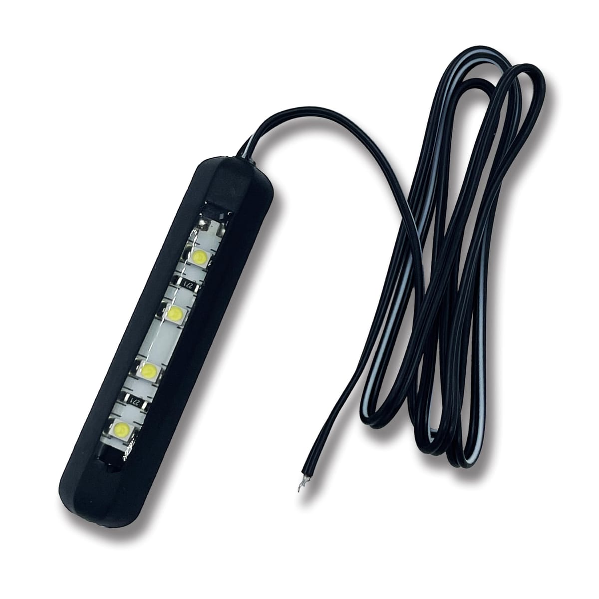 CONOHI バイク ナンバーステー デイライト LED ナンバーフレーム ナンバー灯 ヘッドライト ライセンスランプ ナンバーライト 貼り付け ホワイト 12V