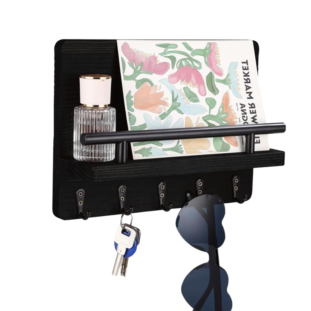 AZNABL キーフック キーハンガー 鍵掛け 玄関 鍵置き マルチフック 鍵収納 壁掛けフック おしゃれ 壁掛け 木製 鍵入れ 鍵フック 鍵収納ホルダー