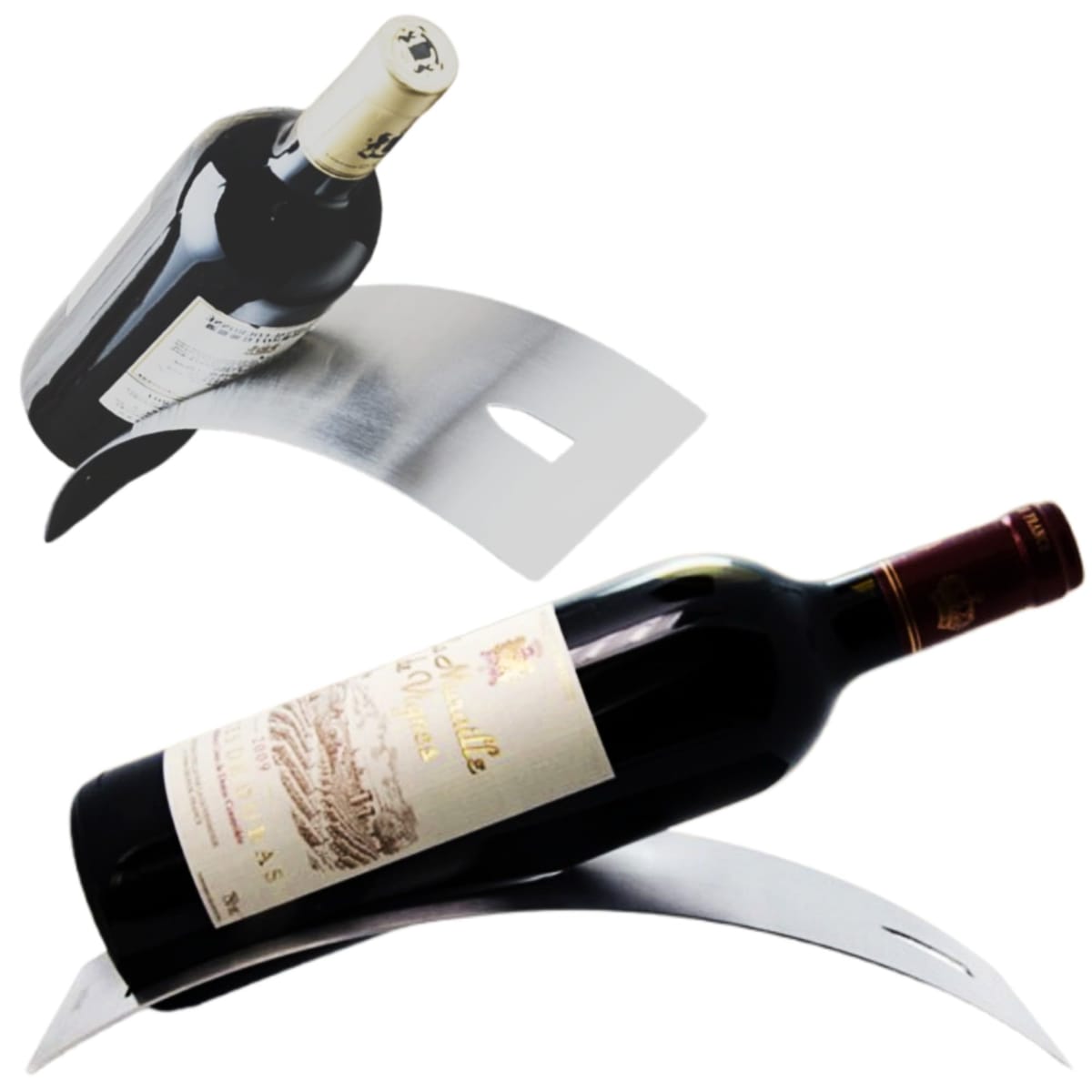 merrytime ワインラック ワインホルダー ボトルスタンド 一本用スタンド ワインインテリア 湾曲 橋形 ..