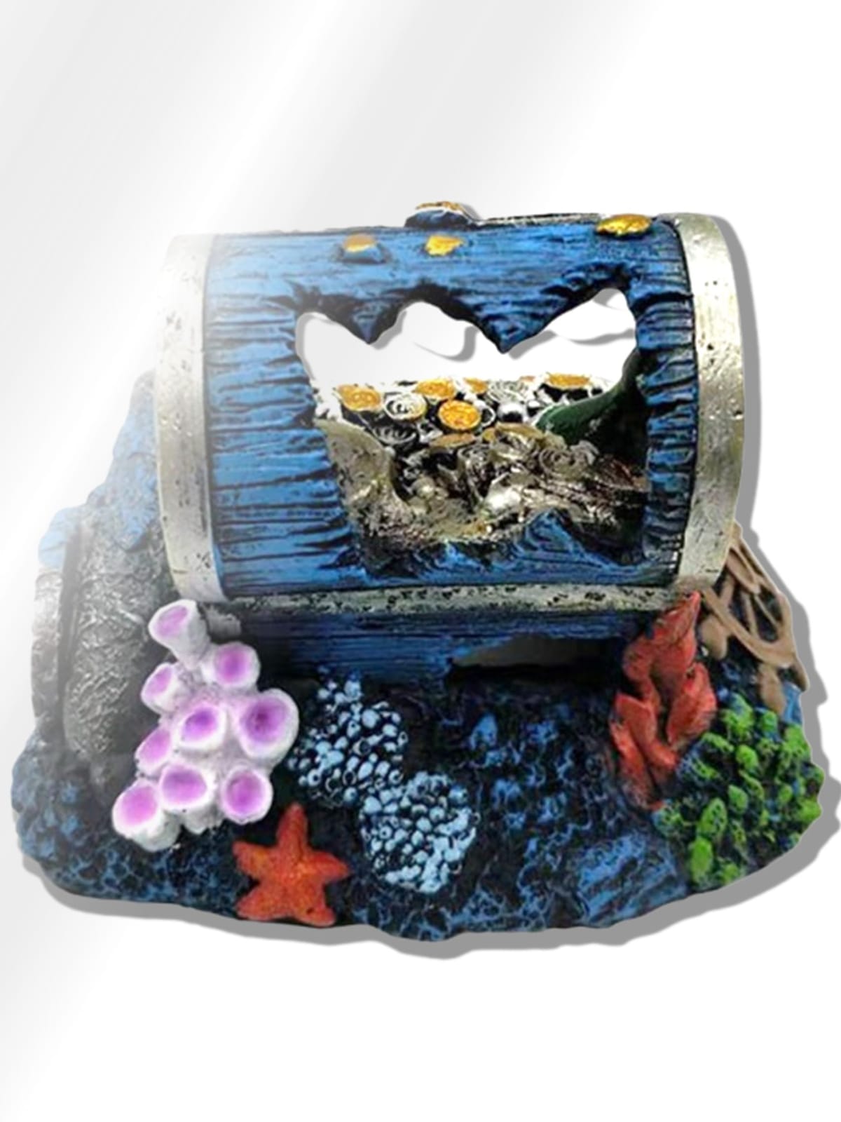 CIOP 【 水槽 オブジェ (宝箱 01) 財宝 金貨 】 アクアリウム オーナメント アクセサリー 飾り 置物 隠れ家 おしゃれ 熱帯魚 金魚 メダカ