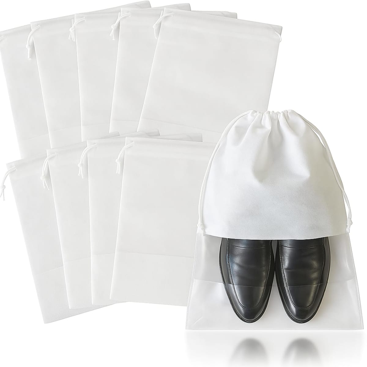 Crystal craft 靴 収納袋 シューズバッグ 不織布 32cm×44cm 10枚入り