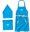 レップ(Rep) レップ(Rep) habituel(アビチュアル) ノート キッズエプロン+バンダナ 3セット コバルトブ..