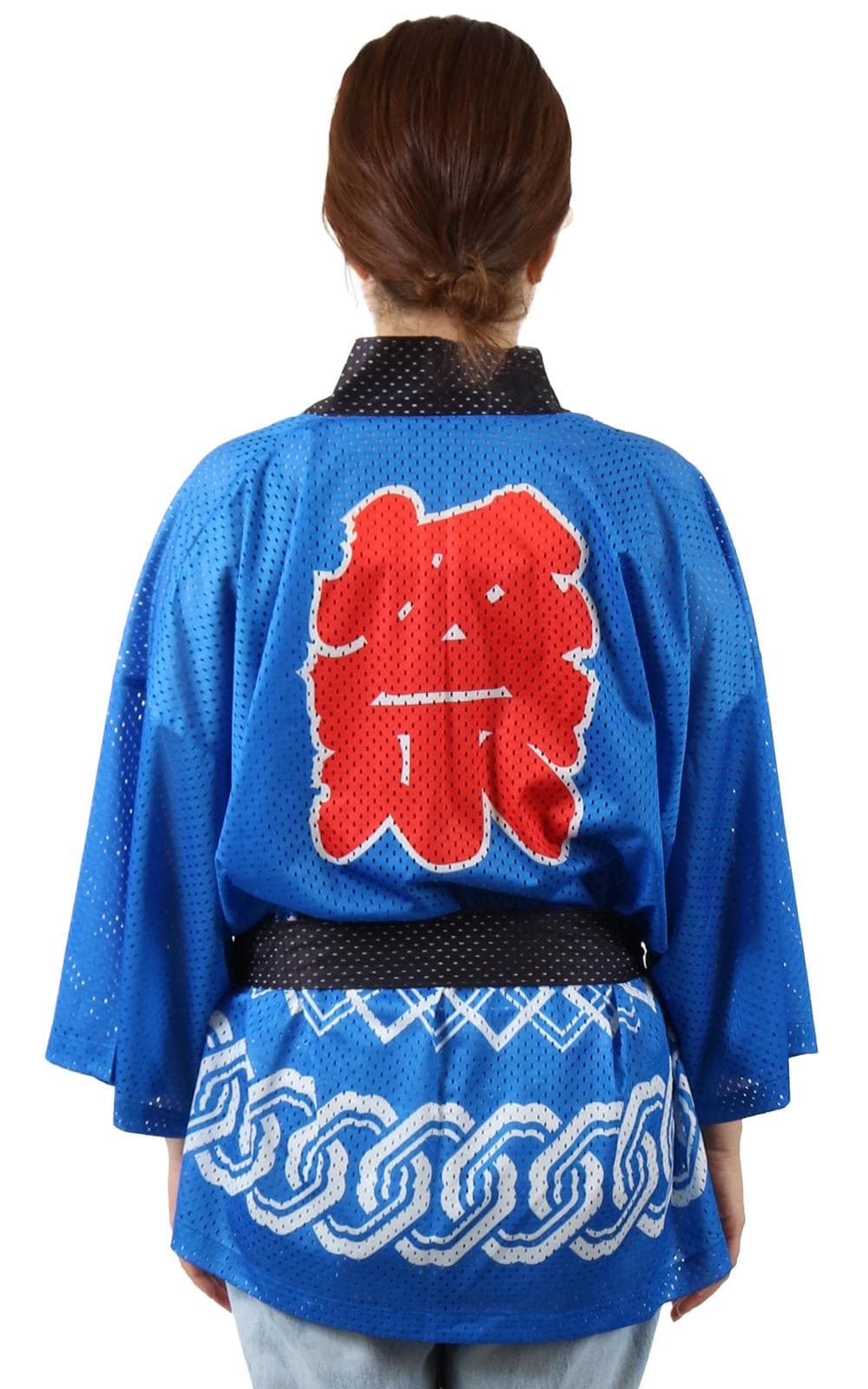 [FABULOUS TIME] [ファビュラスタイム] はっぴ 法被 祭 涼しい メッシュ素材 接触冷感 腰ひも付き 男女兼用 サイズ 意匠登録 イベントお 土産 プレゼント 居酒屋 店員 スタッフ 制服にも 大人用 衣装…