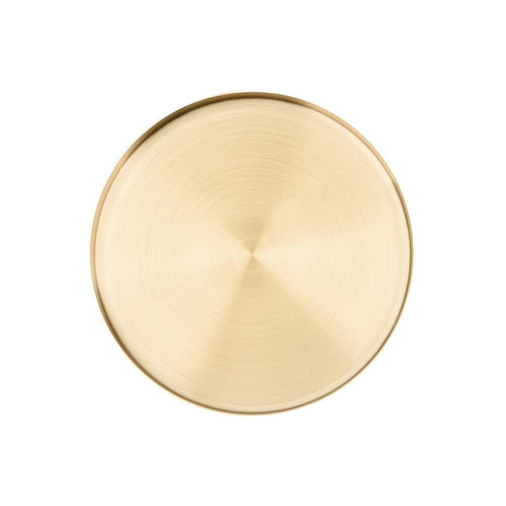 MaT store おぼん ステンレストレー 丸型 トレイ お盆 丸 ディスプレイトレイ ゴールド 丸盆
