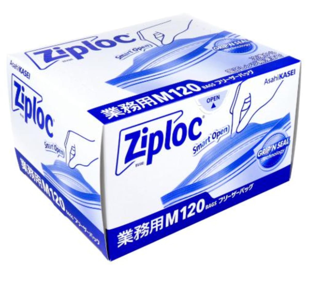 業務用 ジップロック フリーザーバッグ お徳用 Mサイズ 120枚入