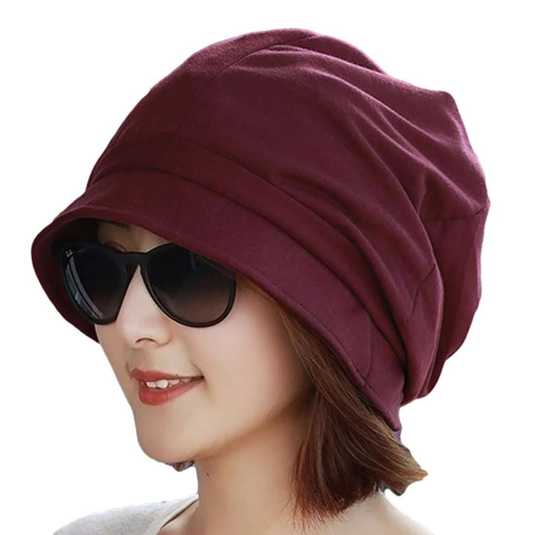 [One Drop] キャスケット 折りたたみ 日よけ 医療用 紫外線 対策 小顔 女優 帽 レディース 帽子 おしゃれ かわいい 無地