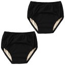 COZENTA 失禁ショーツ 女性用 300cc 吸水パンツ 介護パンツ 尿漏れパンツ 2枚セット (ブラック)