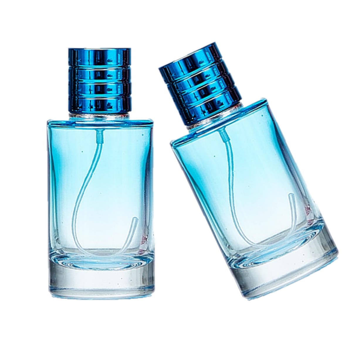 Crystal craft 香水アトマイザー グラデーション おしゃれ 持ち運び スプレー容器 アルコール 詰め替え 30ml 2個セット