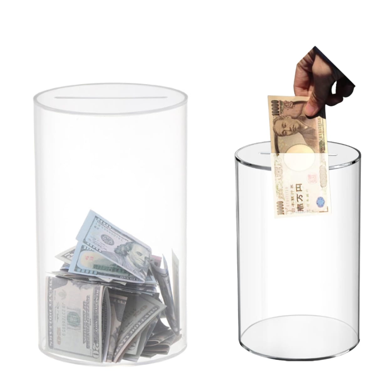 アクリル貯金箱 アクリル貯金箱 再利用可能 透明 貯金箱 貯金箱 アクリル貯金箱 アクリル貯金箱 再利用可能 透明 貯金箱 貯金箱