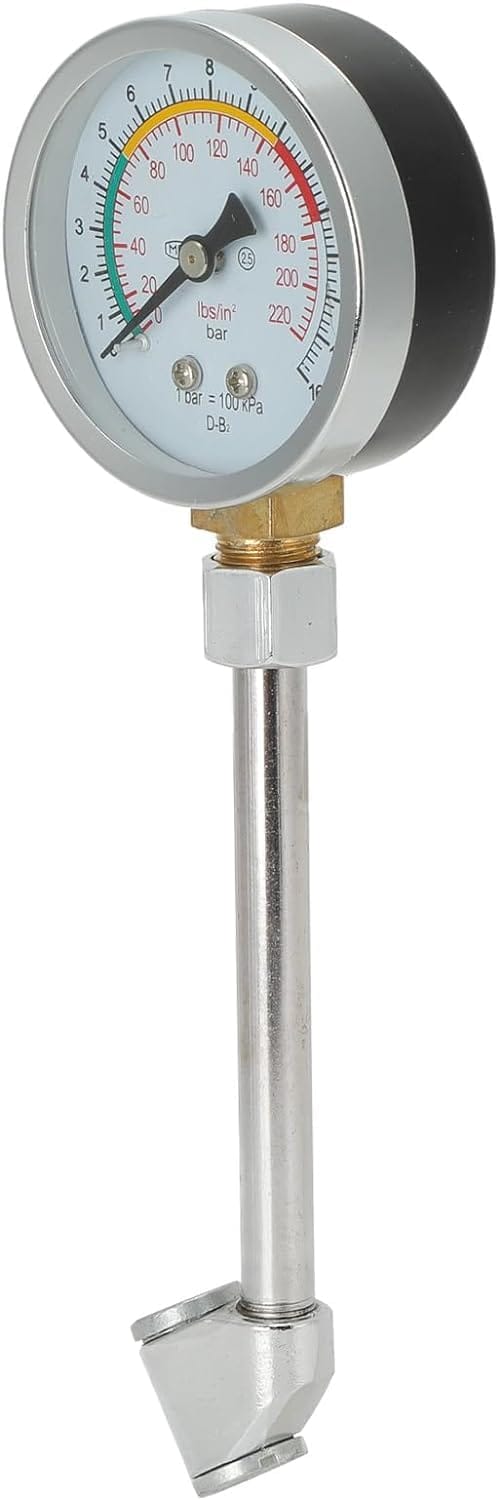 Sugarello エアゲージ 空気圧計 タイヤゲージ 自動車用 バイク用 タイヤテスター 高精度 空気圧測定ツール