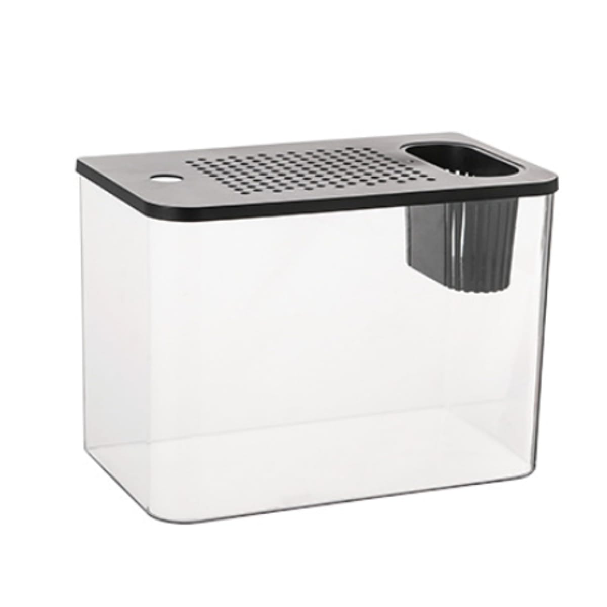 Asdays 水槽 金魚鉢 メダカ 飼育 大容量 アクアリウム 観葉植物 インテリア 容器 プラスチック 透明 32×18.5×23cm