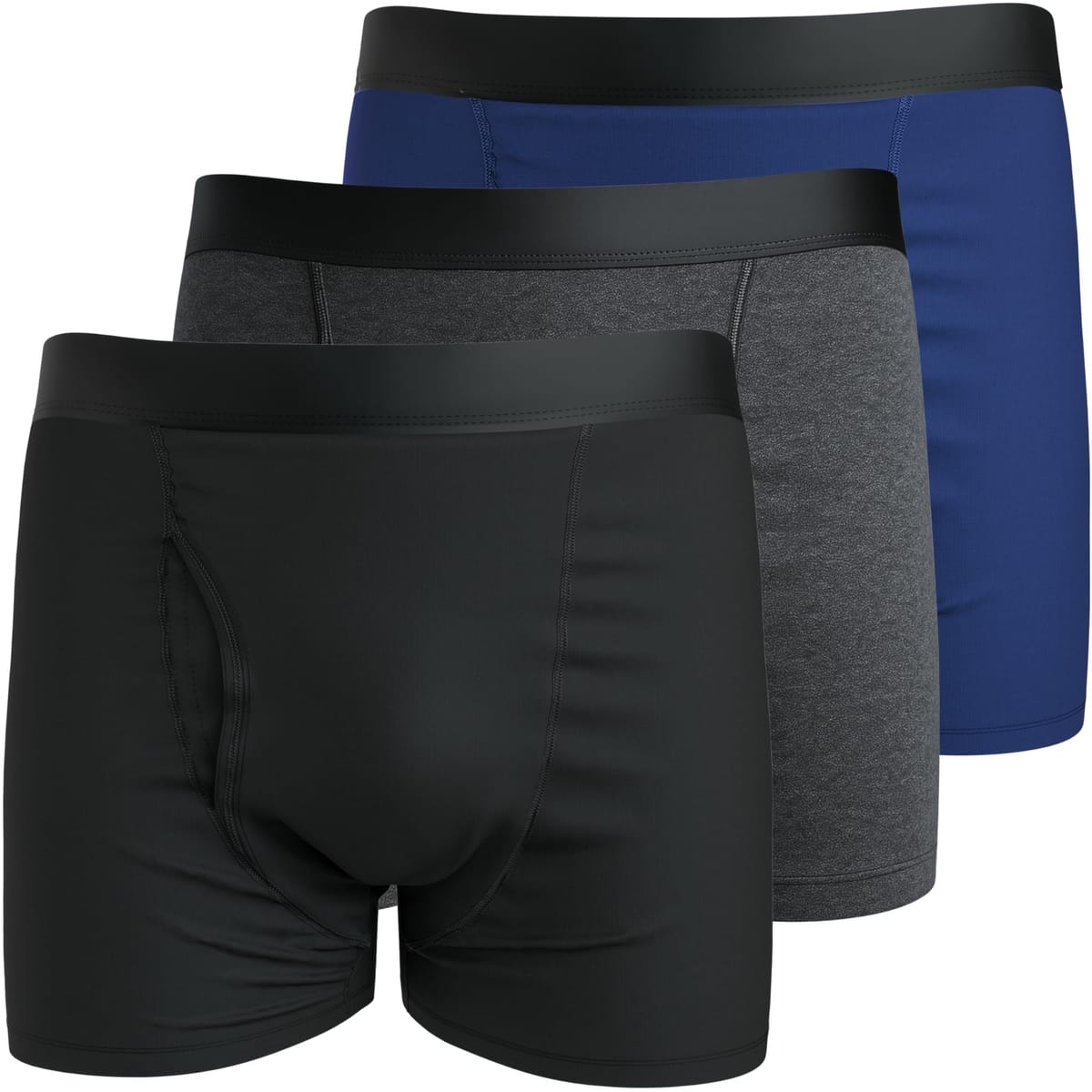 【皮膚科医監修】 尿漏れパンツ 男性用 100ml対応 ボクサーパンツ 失禁 尿漏れ防止 吸水パンツ 防水 消臭 抗菌 セレーニ 3枚アソートセット (クロ チャコール ネイビー XL)