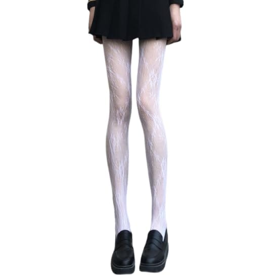 [infage] レース 柄 タイツ 薄い ストッキング かわいい ロリータ ファッション 網 アミ ロング セクシー レディース