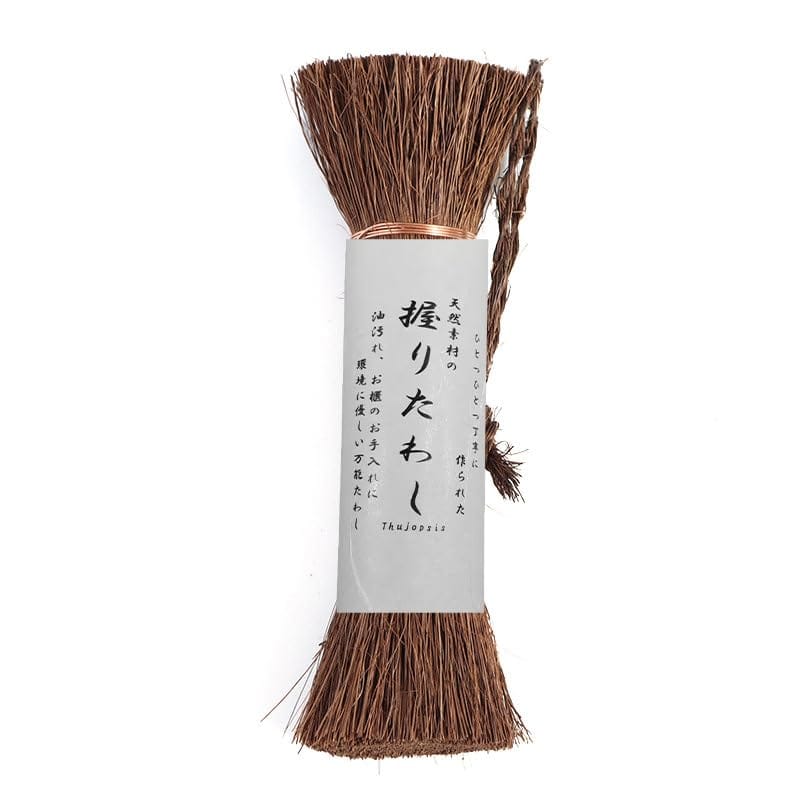 Thujopsis 棕櫚握りたわし 棒たわし キッチンブラシ ささら せいろ お櫃洗い 南部鉄器 フライパン洗い ..