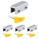 Quikaboo 窓ロック 窓用補助錠 强力窓ストッパー 二重ロック 窓サッシ 安全ロック 転落防護 補助錠 徘徊 4個セット