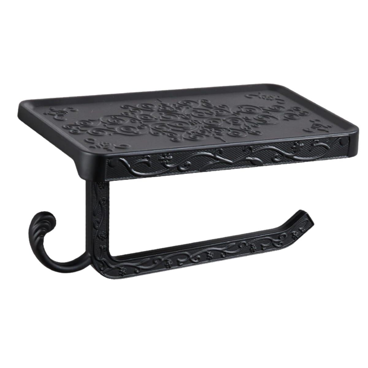 azumafy トイレットペーパーホルダー アンティーク調 ペーパーホルダー 真鍮製 欧風 おしゃれ 小物置き..