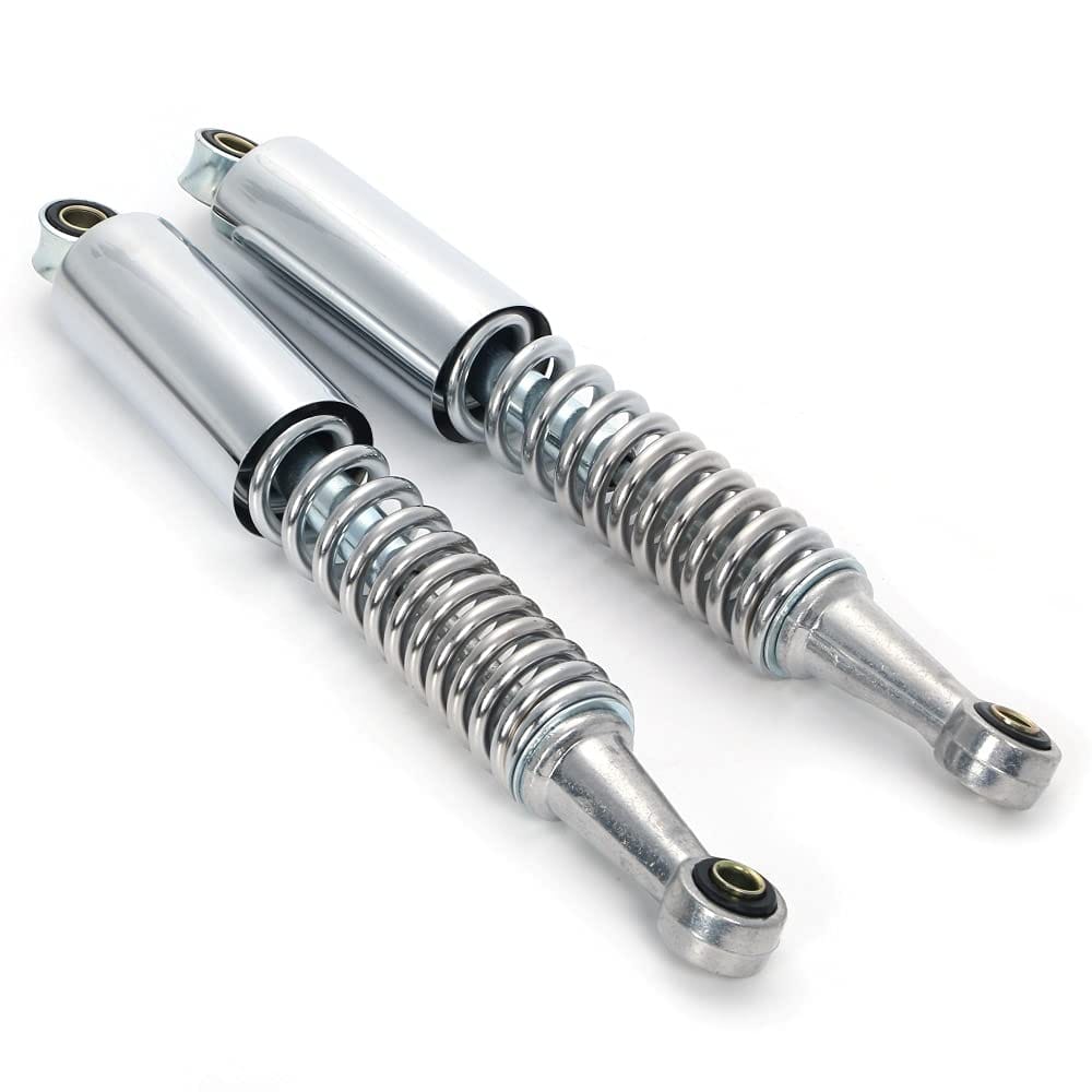 one+lifestyle ホンダ 用 カブ スーパーカブ 50 90 リトルカブ リア リヤ サスペンション 2本セット シルバー メッキ 全長36cm set 社外品