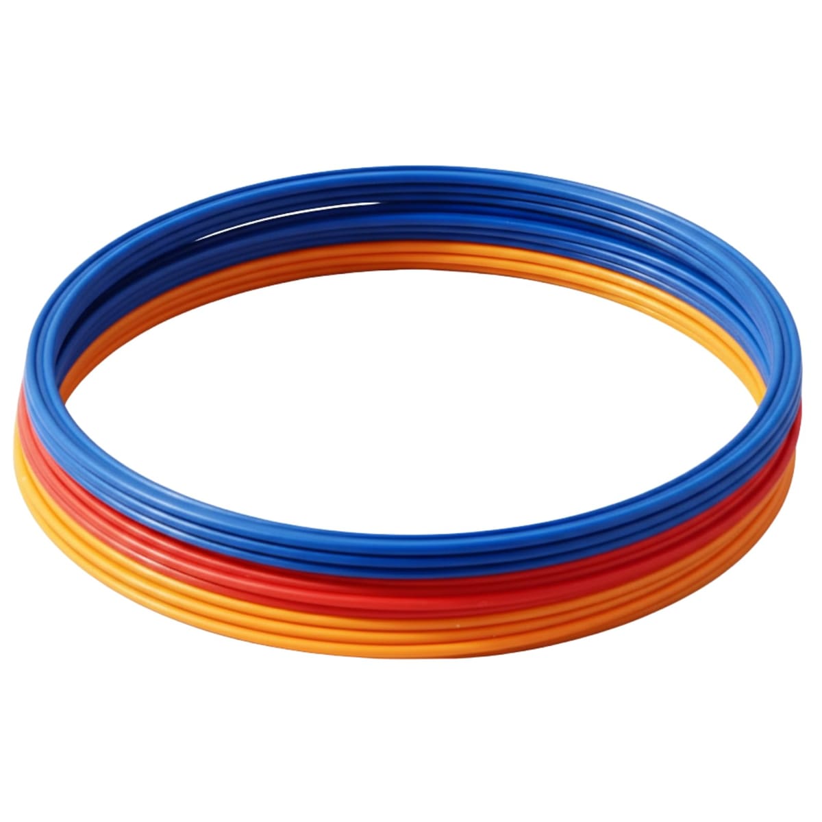 ABILEAD トレーニングリング 40cm 3色12本 持ち運びに便利なハンドル付き 簡単片付け アジリティ スピ..