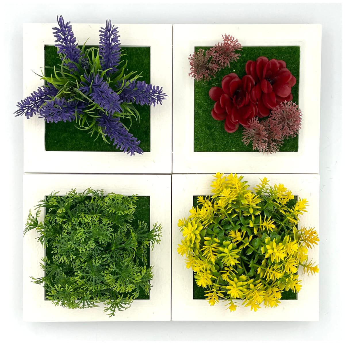 ウォールグリーン 壁掛け フェイク フェイクグリーン 造花 ミニ 人工観葉植物