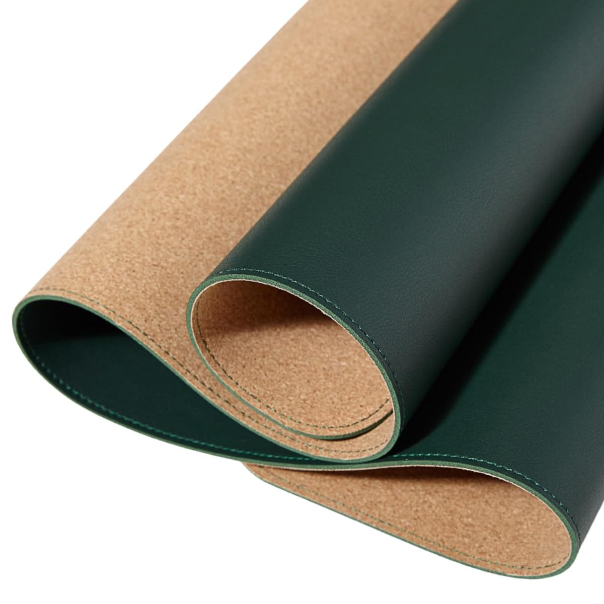 RYUBOF ナチュラルコルク 両面デスクマット 大型 マウスパッド 防水 PUレザー デスクプロテクター キー..