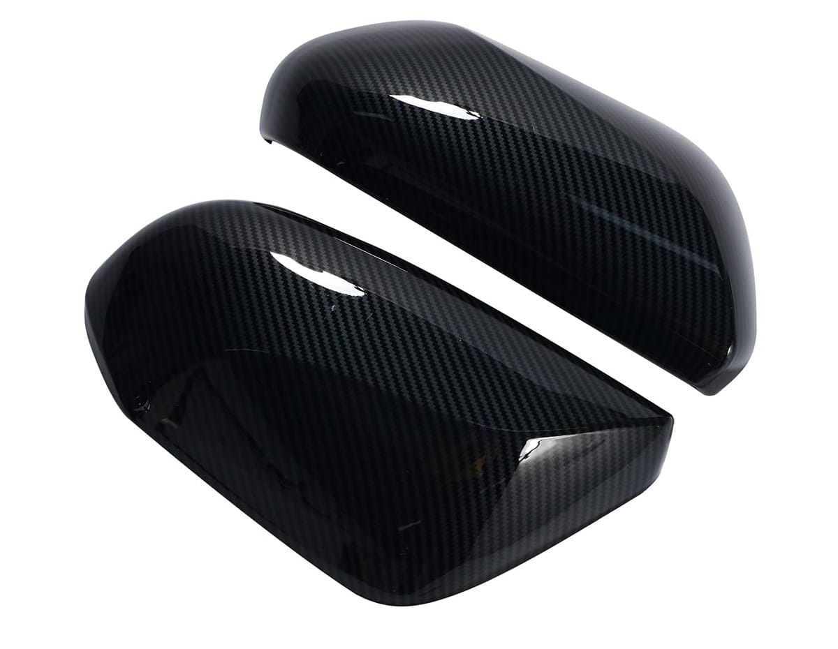 プリウス 50系 サイド ミラー カバー 左右 セット ドアミラー ガーニッシュ ブラック カーボン 調 PHV カムリ 70系 CHR C-HR ZYX10 NGX50 カムリ 10代目 XV70系 等 カスタム パーツ 社外品